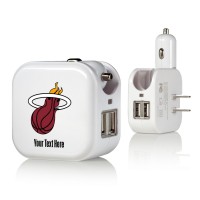 Блок питания Miami Heat Personalized 2-In-1 USB
