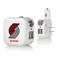 Блок питания Portland Trail Blazers Personalized 2-In-1 USB