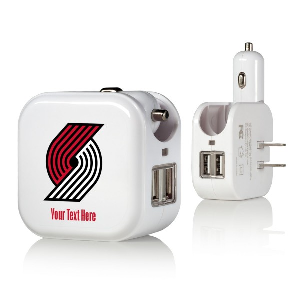 Блок питания Portland Trail Blazers Personalized 2-In-1 USB