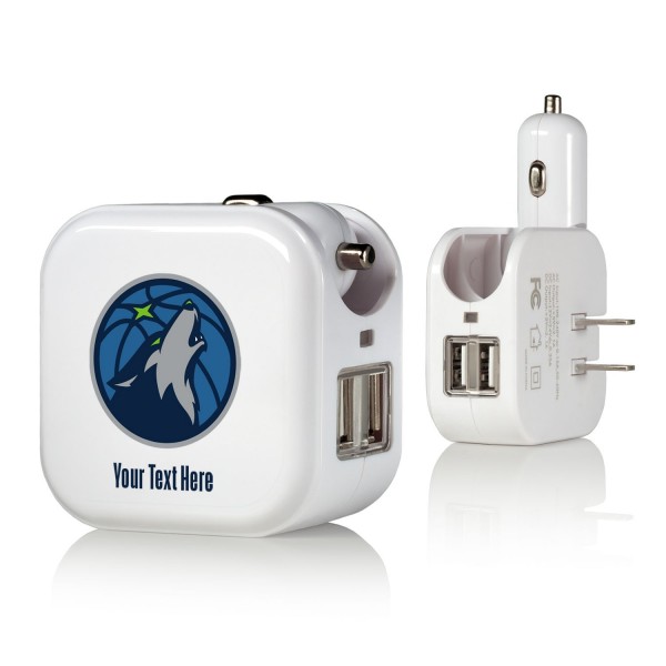 Блок питания Minnesota Timberwolves Personalized 2-In-1 USB