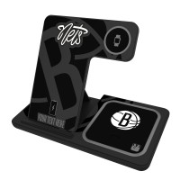 Brooklyn Nets Personalized 3-in-1 Charging Station
