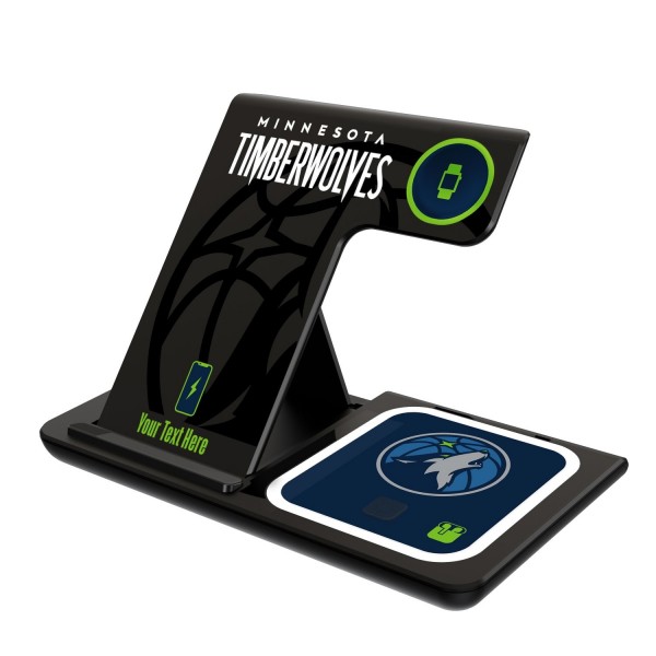 Зарядная станция Minnesota Timberwolves Personalized 3-in-1
