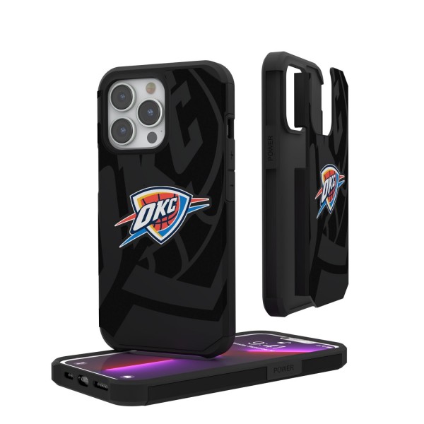 Чехол на телефон Oklahoma City Thunder Monocolor Design iPhone Rugged
