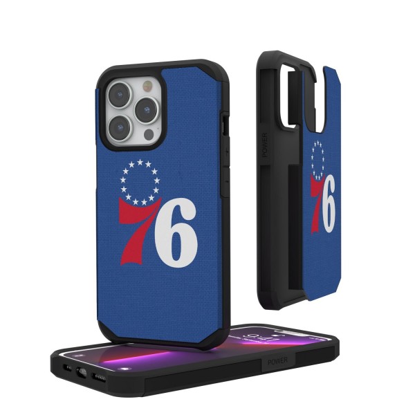 Чехол на телефон Philadelphia 76ers Solid Design iPhone Rugged