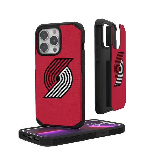 Чехол на телефон Portland Trail Blazers Solid Design iPhone Rugged