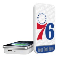 Магнитная зарядка для телефона Philadelphia 76ers Personalized 5000mAh Endzone Plus Design Wireless