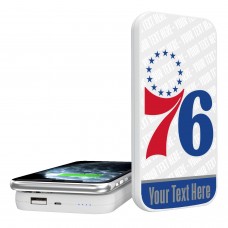 Магнитная зарядка для телефона Philadelphia 76ers Personalized 5000mAh Endzone Plus Design Wireless