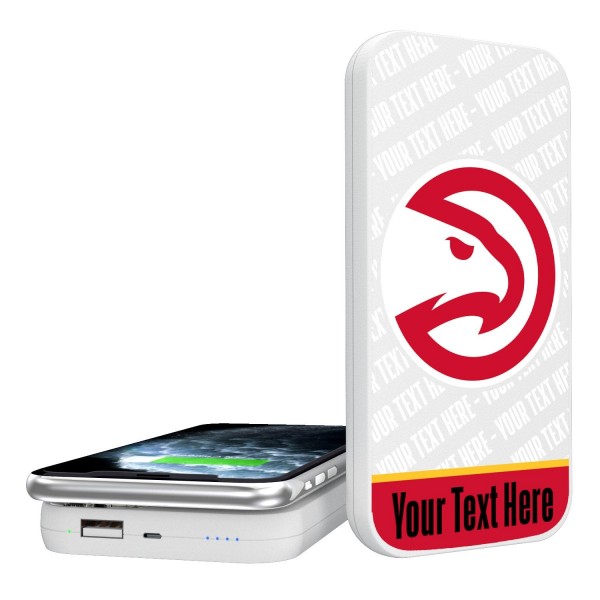 Магнитная зарядка для телефона Atlanta Hawks Personalized 5000mAh Endzone Plus Design Wireless