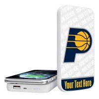 Indiana Pacers Personalized 5000mAh Endzone Plus Design Wireless Magnetic Power Bank