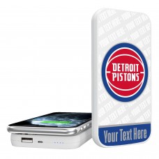 Магнитная зарядка для телефона Detroit Pistons Personalized 5000mAh Endzone Plus Design Wireless