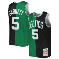 Игровая форма  Kevin Garnett Boston Celtics Mitchell & Ness Hardwood Classics 2007-08 Split Swingman - Black/Kelly Green