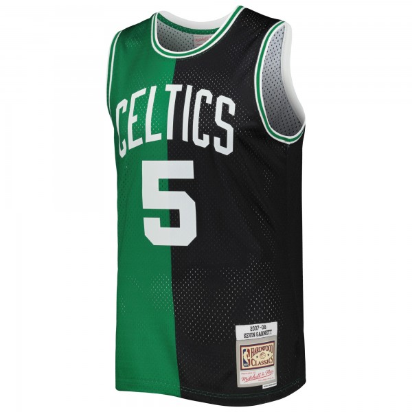 Игровая форма  Kevin Garnett Boston Celtics Mitchell & Ness Hardwood Classics 2007-08 Split Swingman - Black/Kelly Green