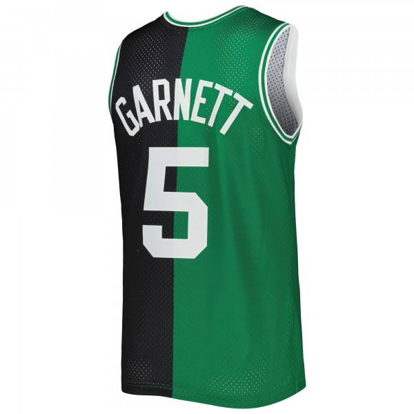 Игровая форма  Kevin Garnett Boston Celtics Mitchell & Ness Hardwood Classics 2007-08 Split Swingman - Black/Kelly Green