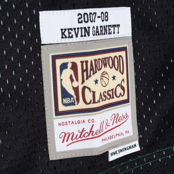 Игровая форма  Kevin Garnett Boston Celtics Mitchell & Ness Hardwood Classics 2007-08 Split Swingman - Black/Kelly Green