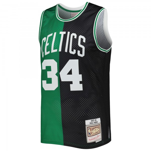 Игровая форма  Paul Pierce Boston Celtics Mitchell & Ness Hardwood Classics 2007-08 Split Swingman - Black/Kelly Green