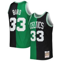 Игровая форма  Larry Bird Boston Celtics Mitchell & Ness Hardwood Classics 1985-86 Split Swingman - Black/Kelly Green