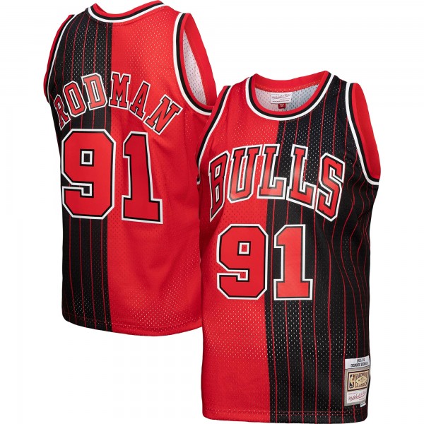 Игровая форма  Dennis Rodman Chicago Bulls Mitchell & Ness Hardwood Classics 1995-96 Split Swingman - Red/Black