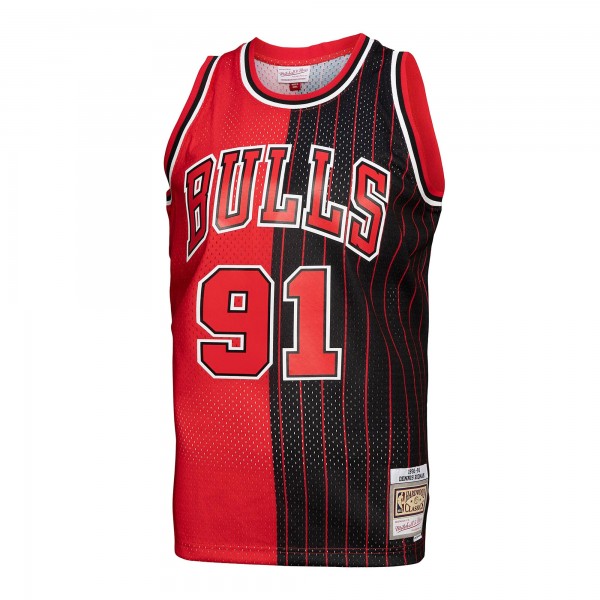 Игровая форма  Dennis Rodman Chicago Bulls Mitchell & Ness Hardwood Classics 1995-96 Split Swingman - Red/Black