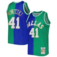 Игровая форма Dirk Nowitzki Dirk Nowitzki Mitchell & Ness Hardwood Classics 1998/2019 Split Swingman - Blue/Green
