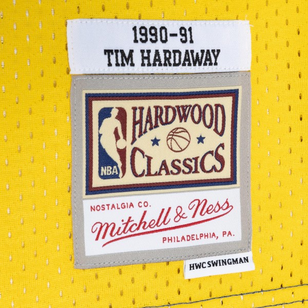 Игровая форма  Tim Hardaway Golden State Warriors Mitchell & Ness Hardwood Classics 1990-91 Split Swingman - Royal/Gold