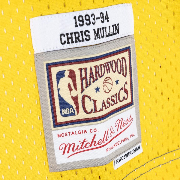 Игровая форма  Chris Mullin Golden State Warriors Mitchell & Ness Hardwood Classics 1993-94 Split Swingman - Royal/Gold