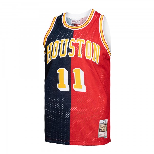 Игровая форма  Yao Ming Houston Rockets Mitchell & Ness Hardwood Classics 2004-05 Split Swingman - Navy/Red