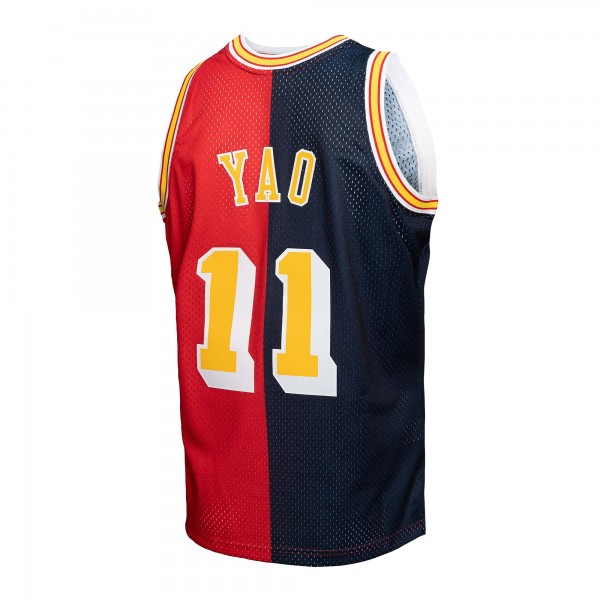 Игровая форма  Yao Ming Houston Rockets Mitchell & Ness Hardwood Classics 2004-05 Split Swingman - Navy/Red
