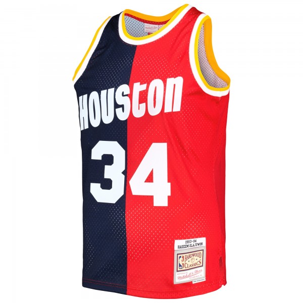 Игровая форма  Hakeem Olajuwon Houston Rockets Mitchell & Ness Hardwood Classics 1993-94 Split Swingman - Navy/Red