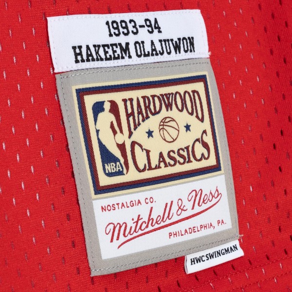 Игровая форма  Hakeem Olajuwon Houston Rockets Mitchell & Ness Hardwood Classics 1993-94 Split Swingman - Navy/Red