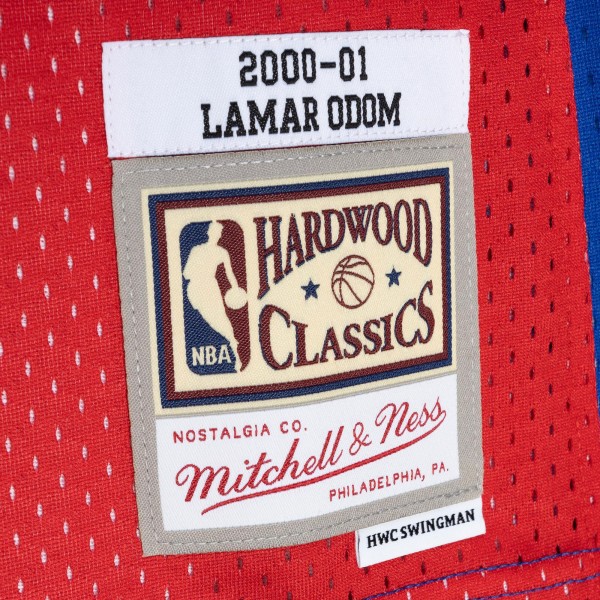 Игровая форма  Lamar Odom LA Clippers Mitchell & Ness Hardwood Classics 2000/01 Split Swingman - Royal/Red