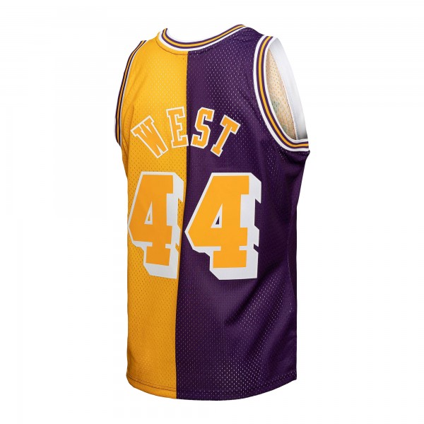 Игровая форма  Jerry West Los Angeles Lakers Mitchell & Ness Hardwood Classics 1971-72 Split Swingman - Purple/Gold