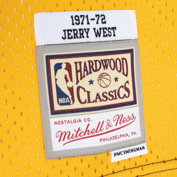Игровая форма  Jerry West Los Angeles Lakers Mitchell & Ness Hardwood Classics 1971-72 Split Swingman - Purple/Gold