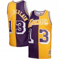 Игровая форма  Wilt Chamberlain Los Angeles Lakers Mitchell & Ness Hardwood Classics 1971-72 Split Swingman - Purple/Gold