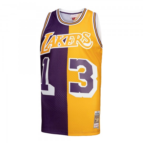 Игровая форма  Wilt Chamberlain Los Angeles Lakers Mitchell & Ness Hardwood Classics 1971-72 Split Swingman - Purple/Gold