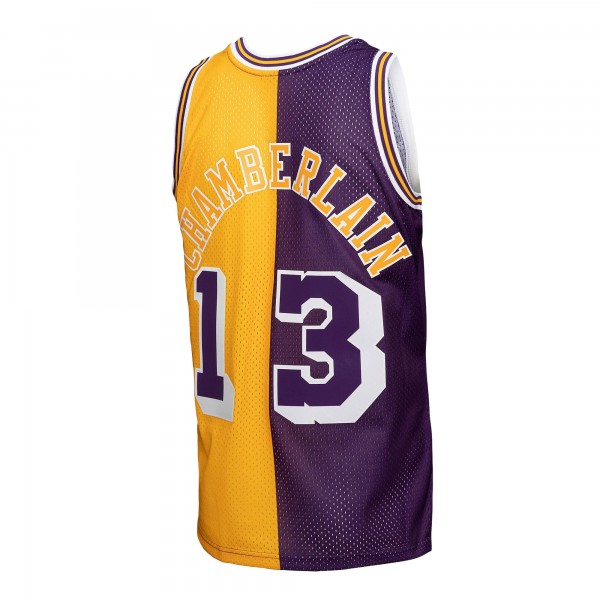 Игровая форма  Wilt Chamberlain Los Angeles Lakers Mitchell & Ness Hardwood Classics 1971-72 Split Swingman - Purple/Gold