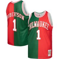Игровая форма  Oscar Robertson Milwaukee Bucks Mitchell & Ness Hardwood Classics 1971-72 Split Swingman - Green/Red