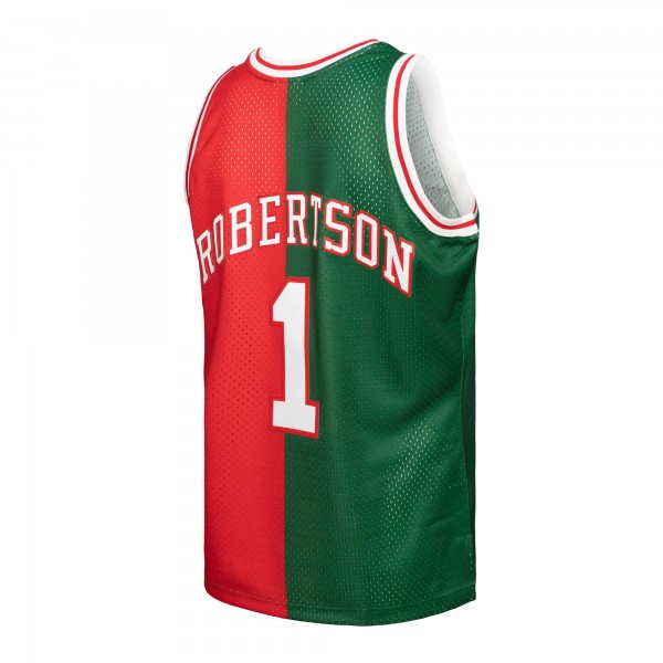 Игровая форма  Oscar Robertson Milwaukee Bucks Mitchell & Ness Hardwood Classics 1971-72 Split Swingman - Green/Red