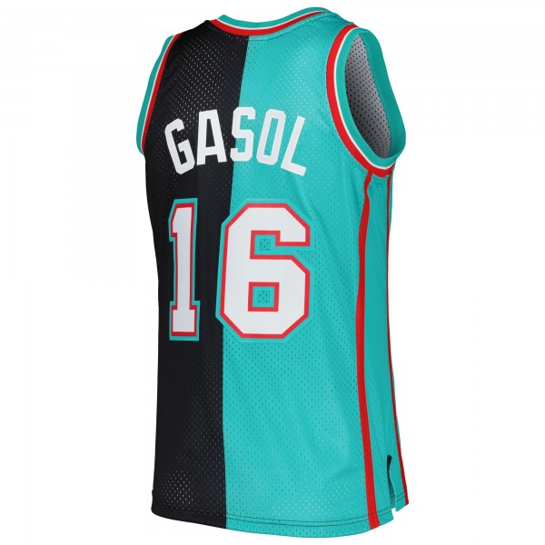 Игровая форма  Pau Gasol Memphis Grizzlies Mitchell & Ness Hardwood Classics 2001-02 Split Swingman - Black/Turquoise