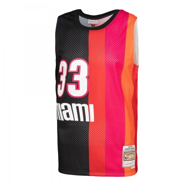 Игровая форма  Alonzo Mourning Miami Heat Mitchell & Ness Hardwood Classics 2005-06 Split Swingman - Black/Red
