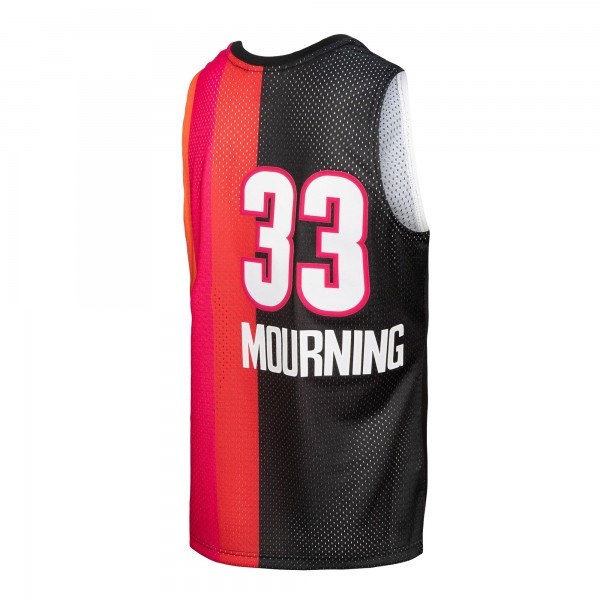 Игровая форма  Alonzo Mourning Miami Heat Mitchell & Ness Hardwood Classics 2005-06 Split Swingman - Black/Red