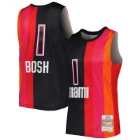 Игровая форма  Chris Bosh Miami Heat Mitchell & Ness Hardwood Classics 2011-12 Split Swingman - Black/Red
