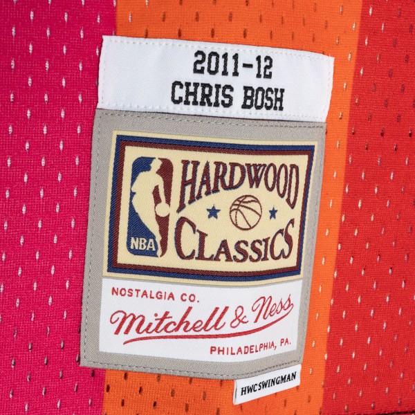 Игровая форма  Chris Bosh Miami Heat Mitchell & Ness Hardwood Classics 2011-12 Split Swingman - Black/Red