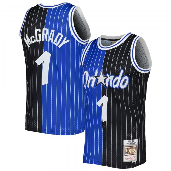 Игровая форма  Tracy McGrady Orlando Magic Mitchell & Ness Hardwood Classics 2003/04 Split Swingman - Blue/Black
