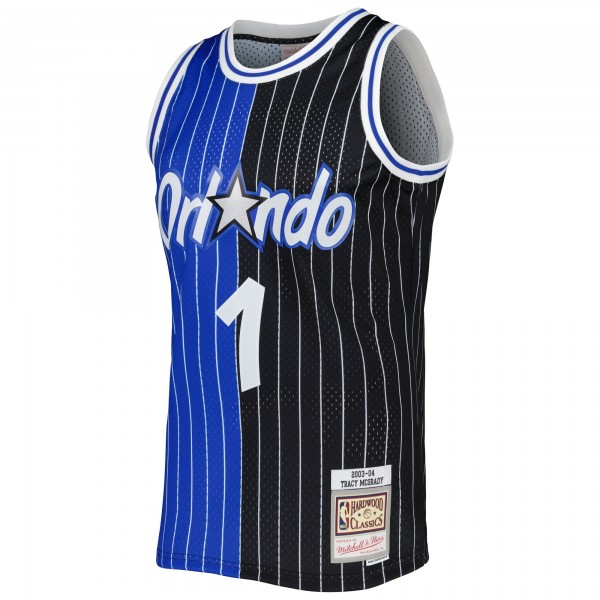 Игровая форма  Tracy McGrady Orlando Magic Mitchell & Ness Hardwood Classics 2003/04 Split Swingman - Blue/Black