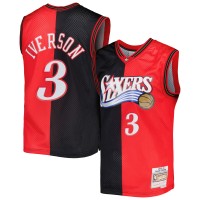 Игровая форма  Allen Iverson Philadelphia 76ers Mitchell & Ness Hardwood Classics 2000-01 Split Swingman - Black/Red