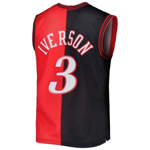Игровая форма  Allen Iverson Philadelphia 76ers Mitchell & Ness Hardwood Classics 2000-01 Split Swingman - Black/Red