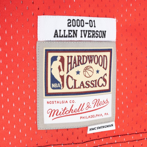 Игровая форма  Allen Iverson Philadelphia 76ers Mitchell & Ness Hardwood Classics 2000-01 Split Swingman - Black/Red