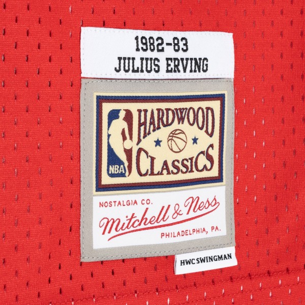 Игровая форма  Julius Erving Philadelphia 76ers Mitchell & Ness Hardwood Classics 1982-83 Split Swingman - Royal/Red