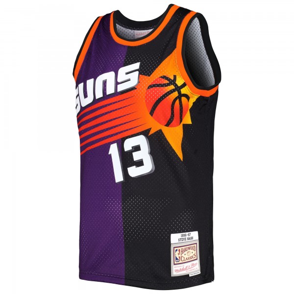 Игровая форма  Steve Nash Phoenix Suns Mitchell & Ness Hardwood Classics 1996-97 Split Swingman - Purple/Black