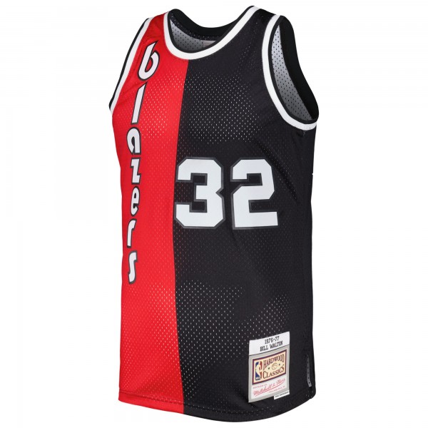 Игровая форма  Bill Walton Portland Trail Blazers Mitchell & Ness Hardwood Classics 1976/77 Split Swingman - Red/Black